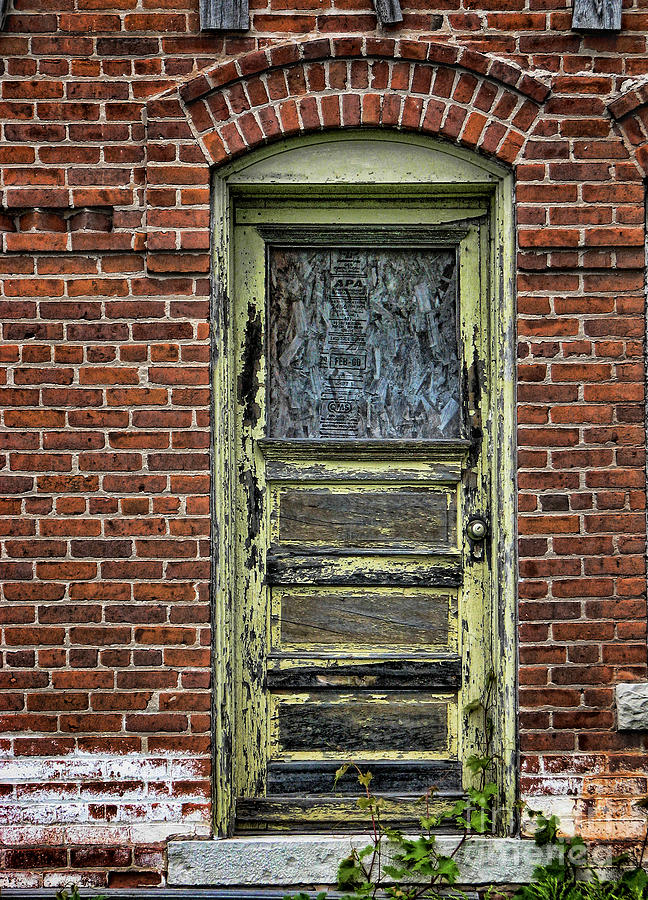 Old Green Door Photograph by Joanne Coyle