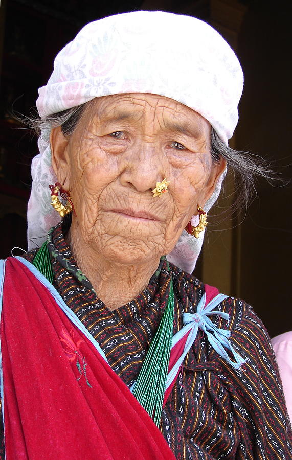 Old Lady From Nepal #1 Photograph by Anand Swaroop Manchiraju
