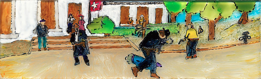Old Tom Takes a Hit #1 Painting by Phil Strang