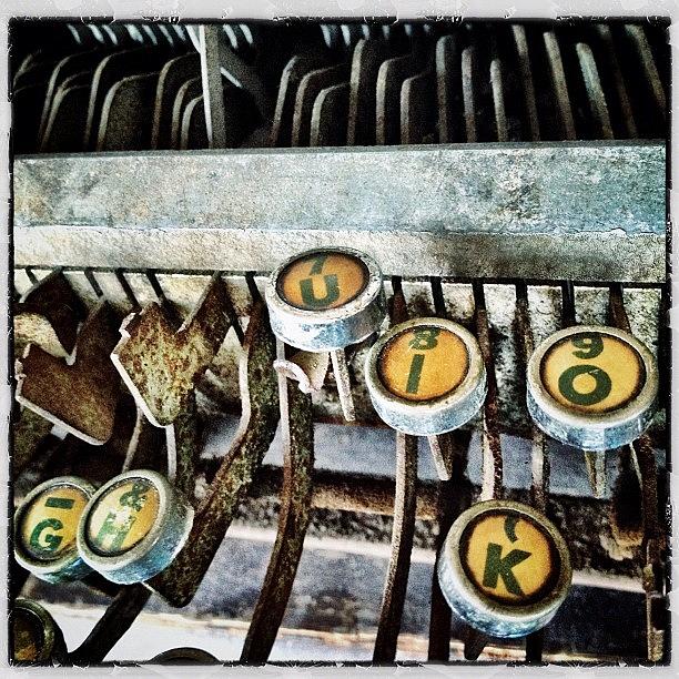 Vintage Photograph - Old Type Keys #1 by Natasha Marco