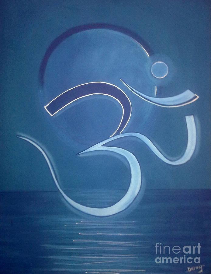 Magic Painting - Om #1 by Dhiraj Parashar