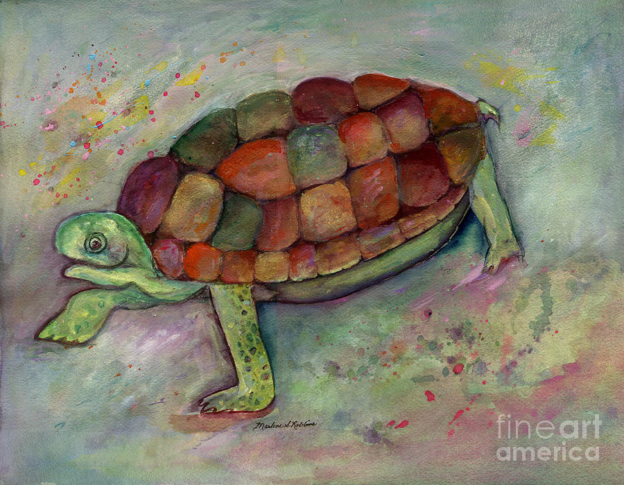 One Step at a Time #1 Painting by Marlene Robbins