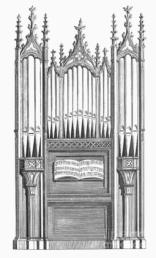 Organ, 1760 #1 Photograph by Granger