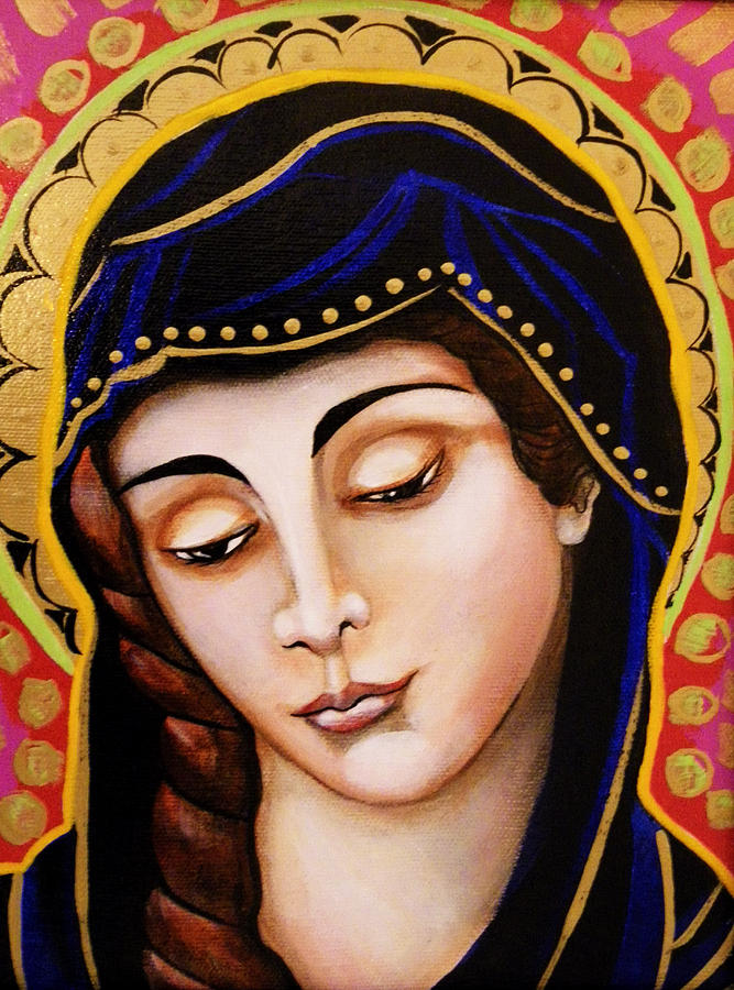 Our Lady Of Sorrows Painting - Our Lady of Sorrows #1 by Christina Miller
