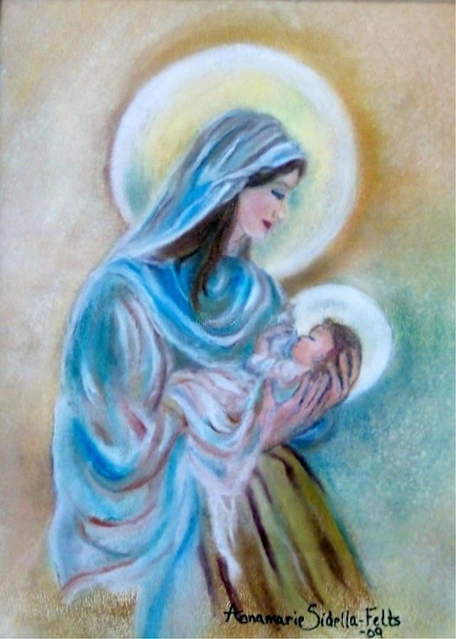 Our Marys Love Painting by Annamarie Sidella-Felts