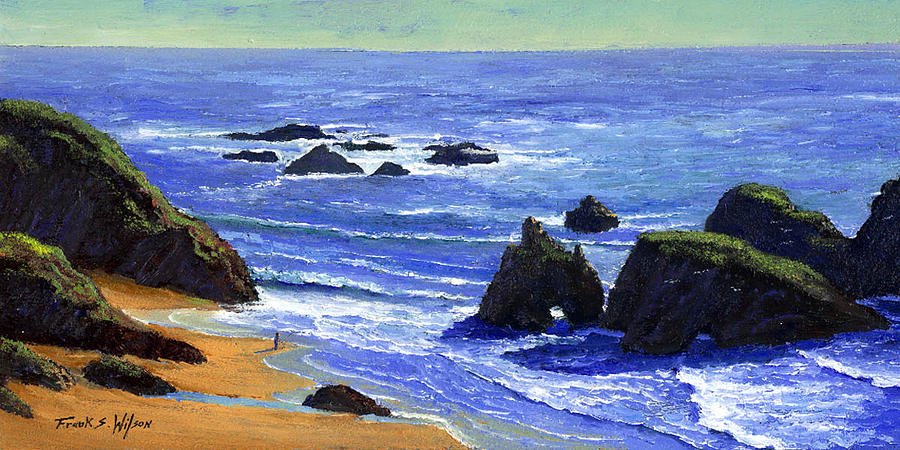 Pacific Solitude #1 Painting by Frank Wilson