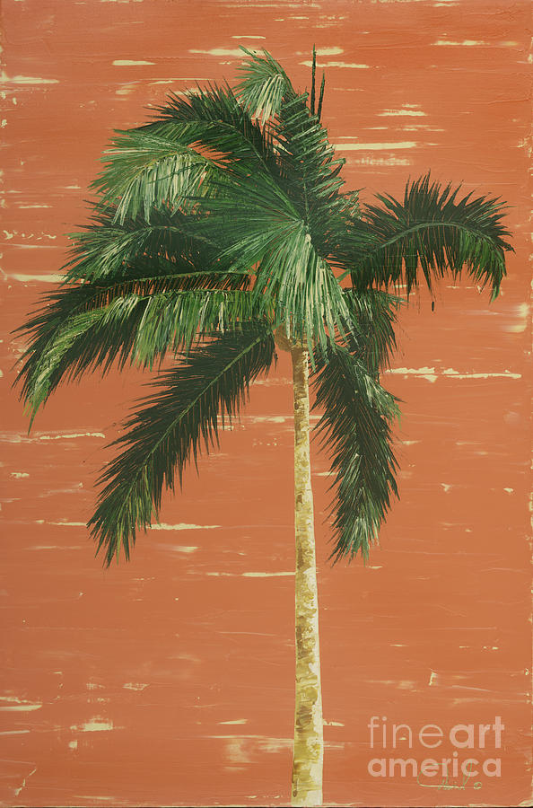 Palm Coral 1 Painting by Daniel Paul Hoffman