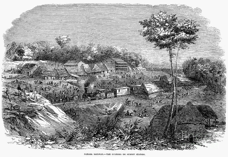 Panama Railway, 1855 Photograph by Granger