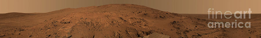 Space Photograph - Panoramic View Of Mars #1 by Stocktrek Images