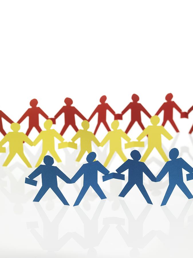 Paper Chain People #1 Photograph by Science Photo Library Paper Chain People #1 Photograph by Science Photo Library