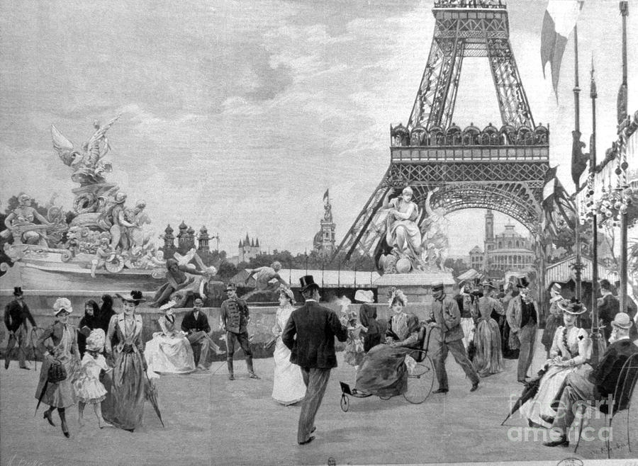 Paris: Eiffel Tower, 1889 Photograph by Granger