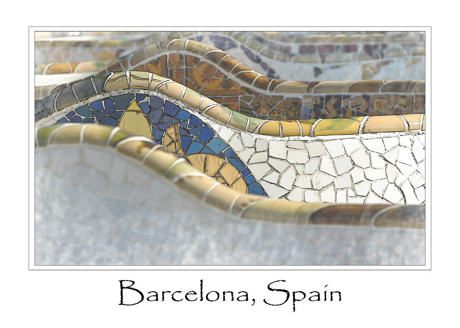 Park Guell Barcelona Spain #1 Photograph by Brandon Bourdages