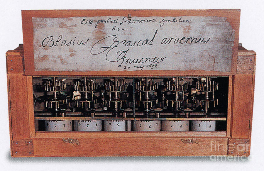 Pascaline, A Mechanical Calculator #1 Photograph by Science Source