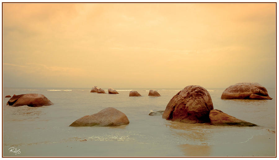 Ocean Photograph - Pastel Rocks by Allan Rufus Ocean Photograph - Pastel Rocks by Allan Rufus