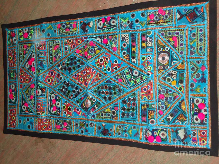 Patchwork Wall Hanging Tapestry Textile by Dinesh Rathi