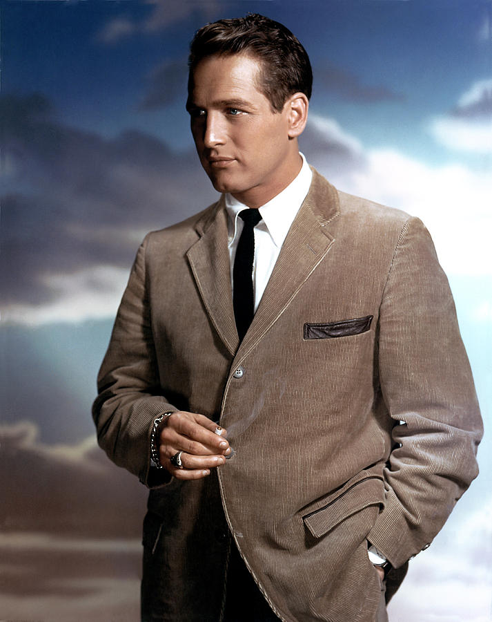 Portrait Photograph - Paul Newman #1 by Everett