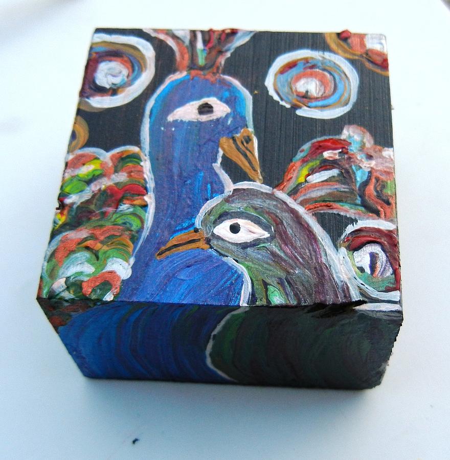 Bird Painting - Peacock #1 by Kruti Shah