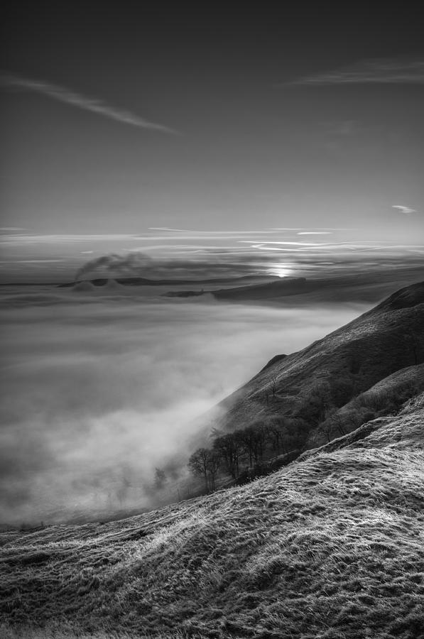 Black And White Photograph - Peak District Sunrise #1 by Andy Astbury