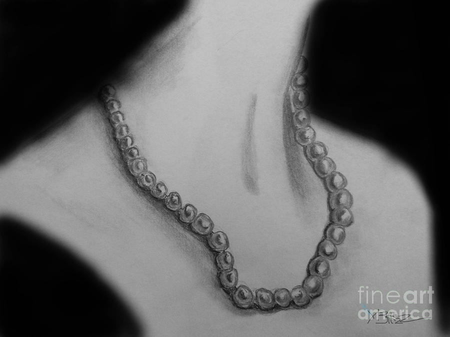 Pearls Drawing by Yosvany Baez | Fine Art America