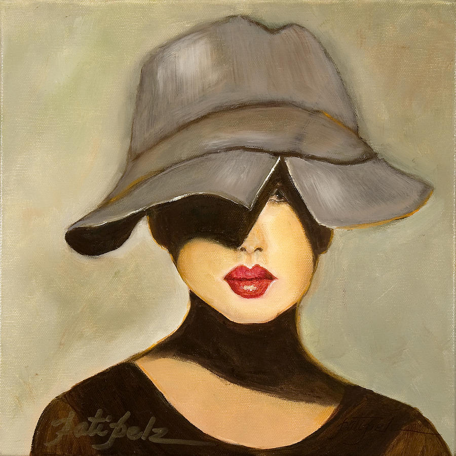 Peekaboo Hat #1 Painting by Pati Pelz