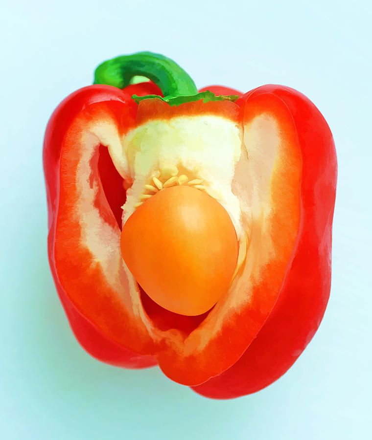 Vegetable Photograph - Pepper #1 by Bill Morgenstern