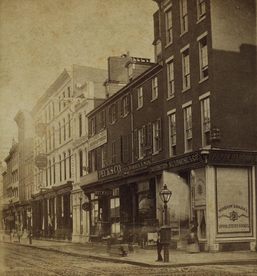 Philadelphia Photograph - Philadelphia In 1870. Stereoscopic View #1 by Everett