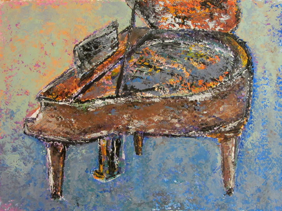 Piano Study 1 #1 Painting by Anita Burgermeister