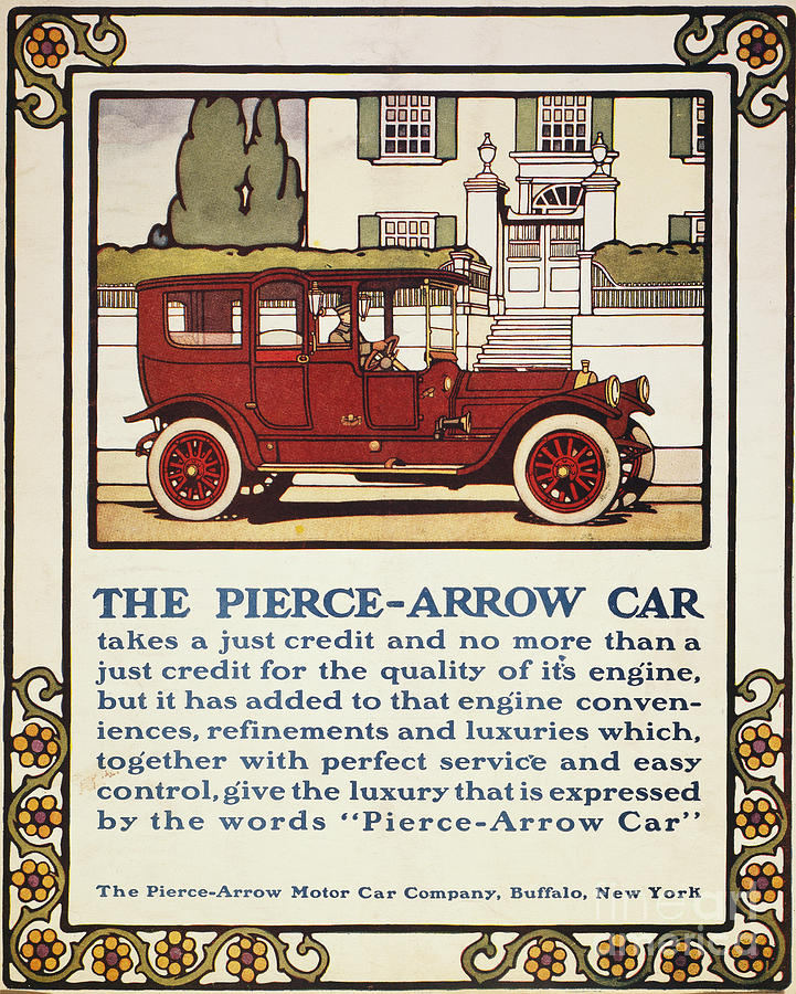 Pierce-arrow Auto Ad, 1914 #1 Photograph by Granger