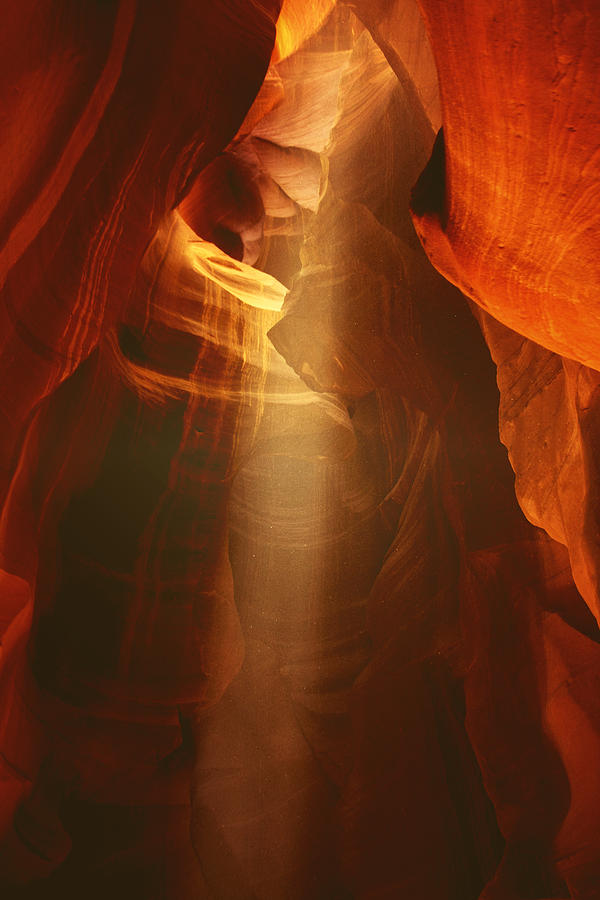 Pillars of light - Antelope Canyon AZ #1 Photograph by Alexandra Till