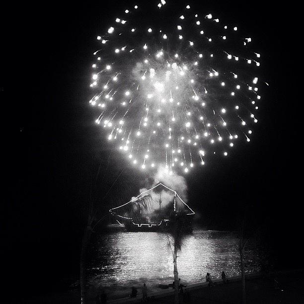 Boat Photograph - Pirates & Fireworks In Puerto Vallarta #1 by Natasha Marco