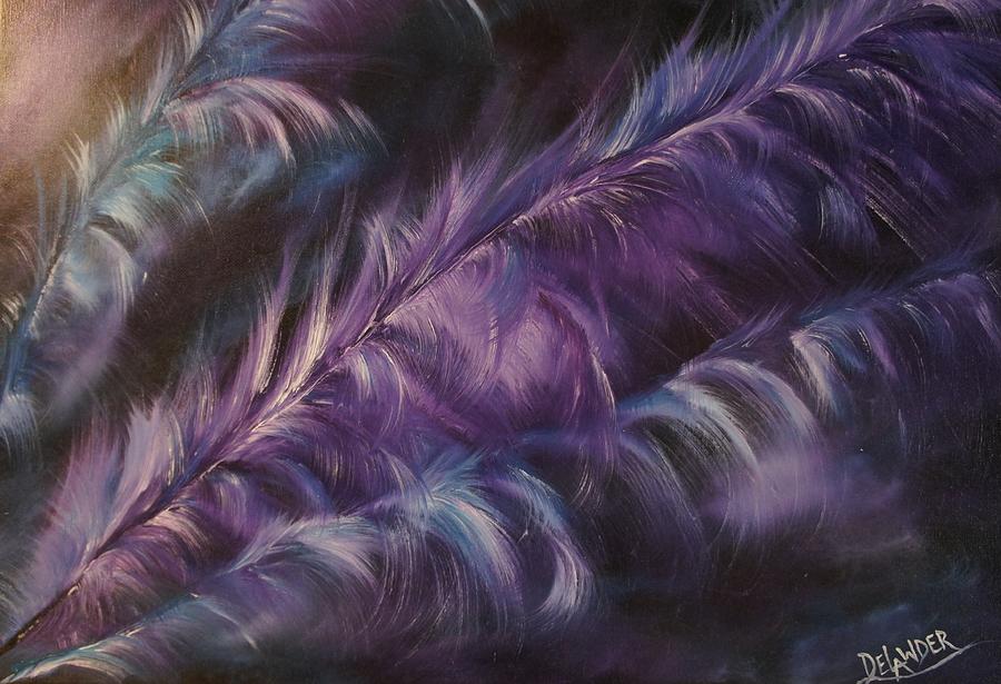 Plumes Painting by Mary DeLawder