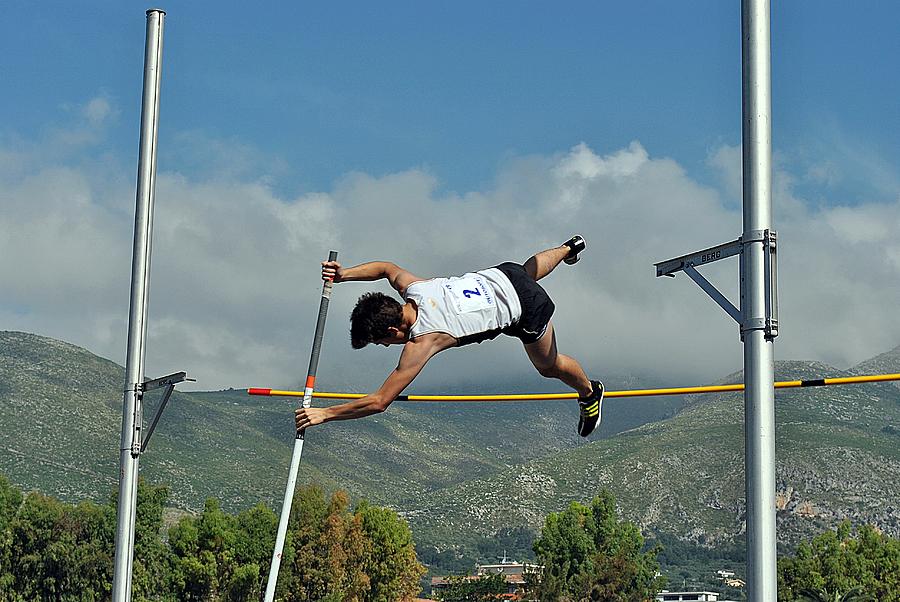 jumping with a pole