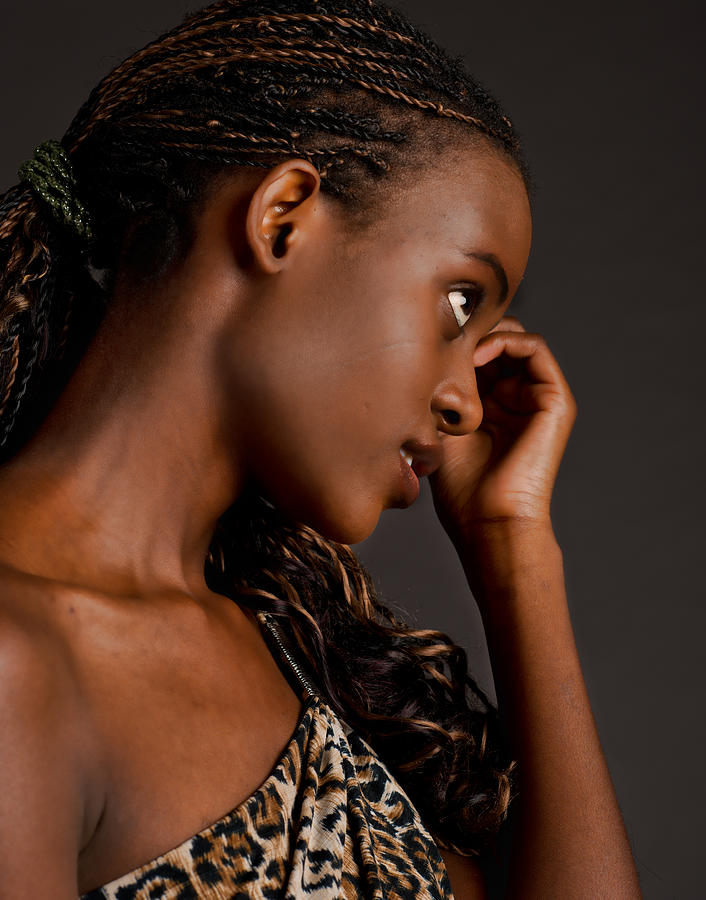 Portrait of a black woman #1 Photograph by Jim Boardman