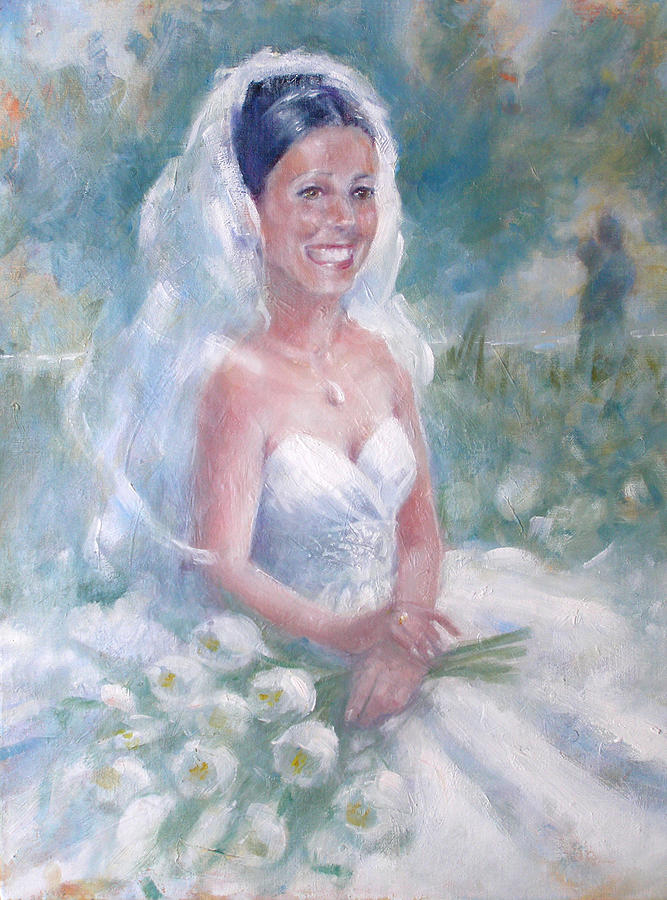 Portrait of a Bride Painting by Gertrude Palmer