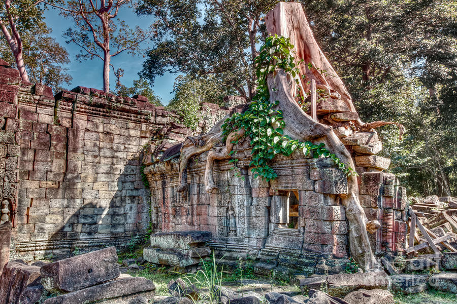 Preah Khan temple ruins  #1 Photograph by MotHaiBaPhoto Prints