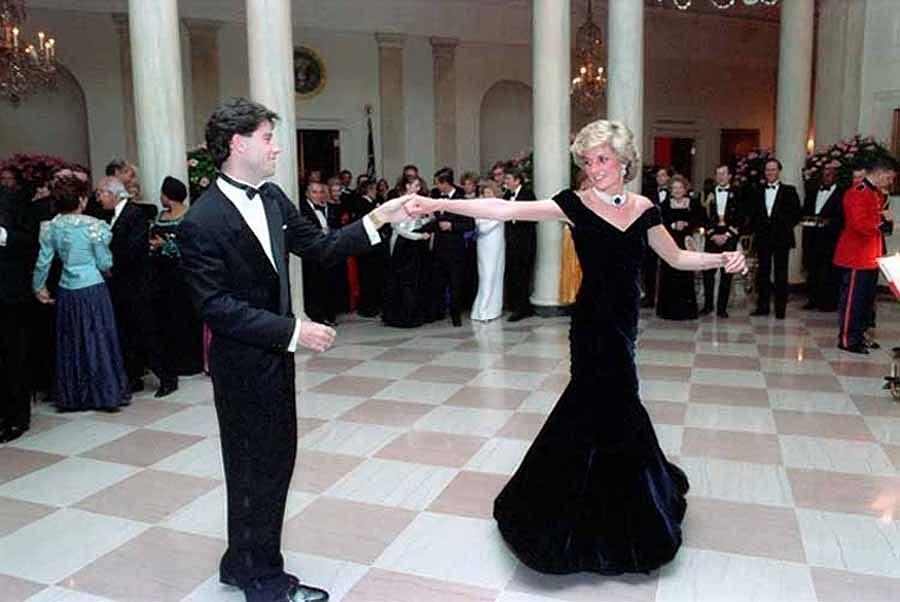 Princess Diana Dancing With John #1 Photograph by Everett