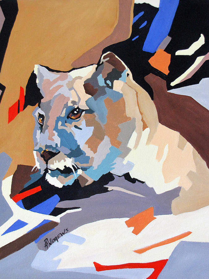 Puma Design #1 Painting by Rae Andrews