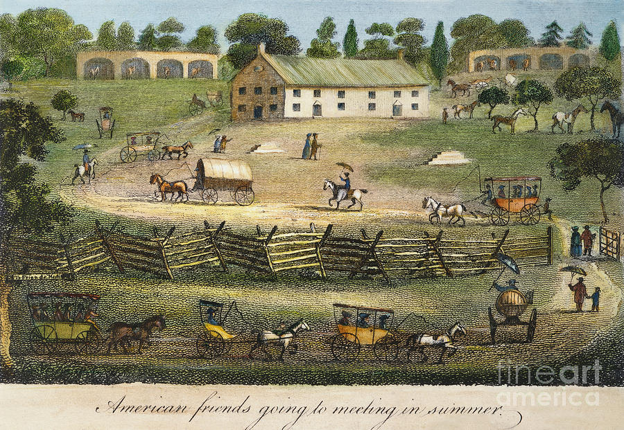 Quaker Meeting, 1811 #1 Photograph by Granger