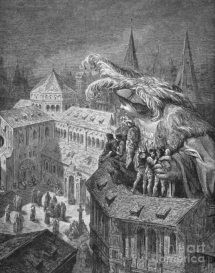 Pantagruel #7 Drawing by Gustave Dore Pantagruel #7 Drawing by Gustave Dore