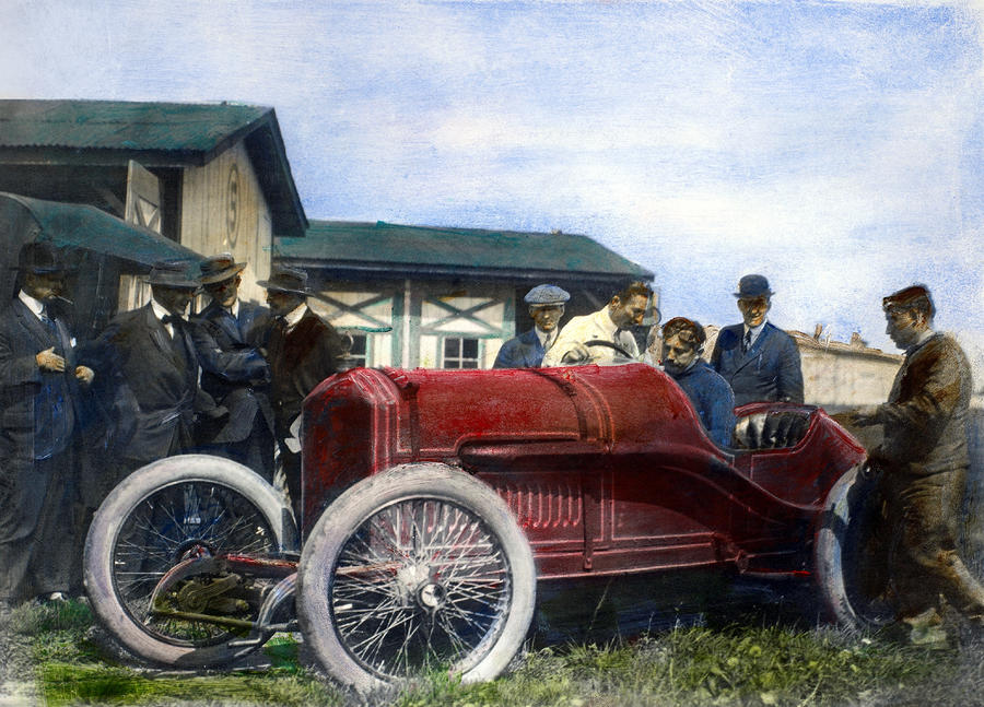 Goggle Photograph - Race Car, 1914 #1 by Granger