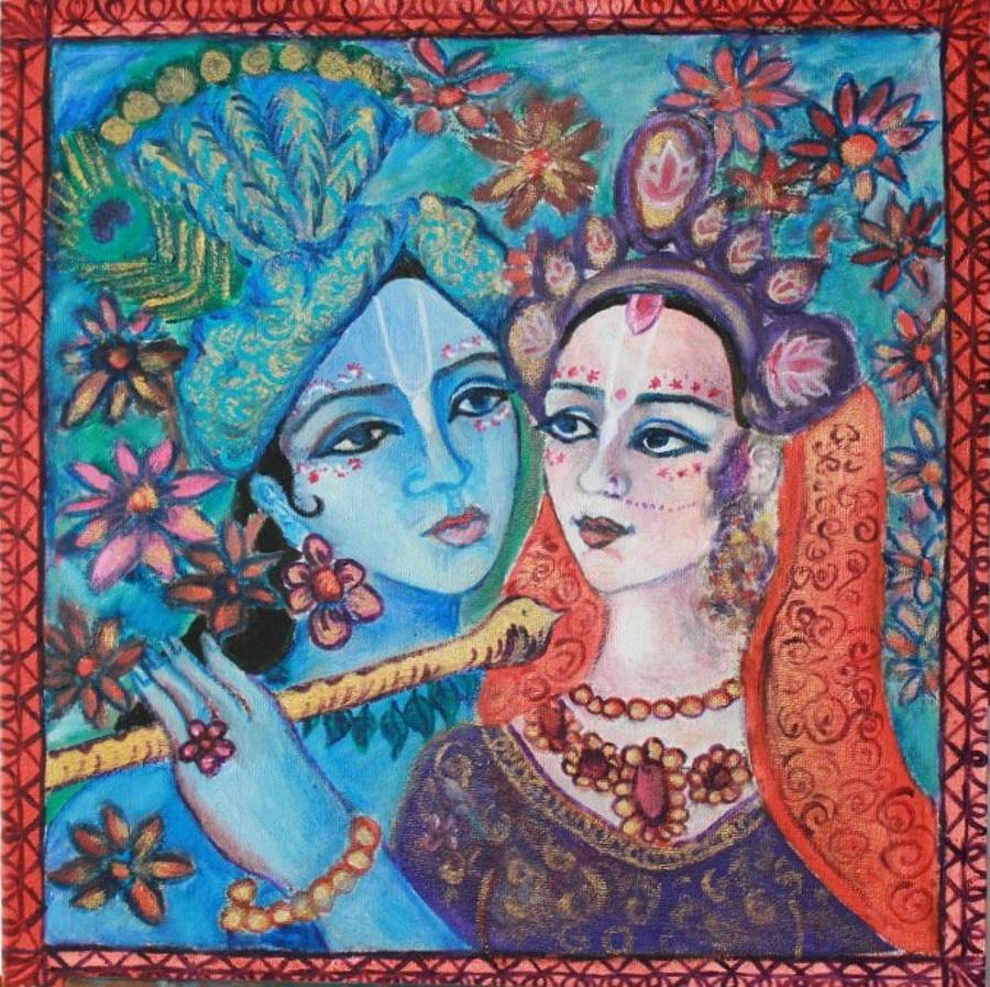 Radha Krishna Painting by Jagannatha Dasi - Fine Art America