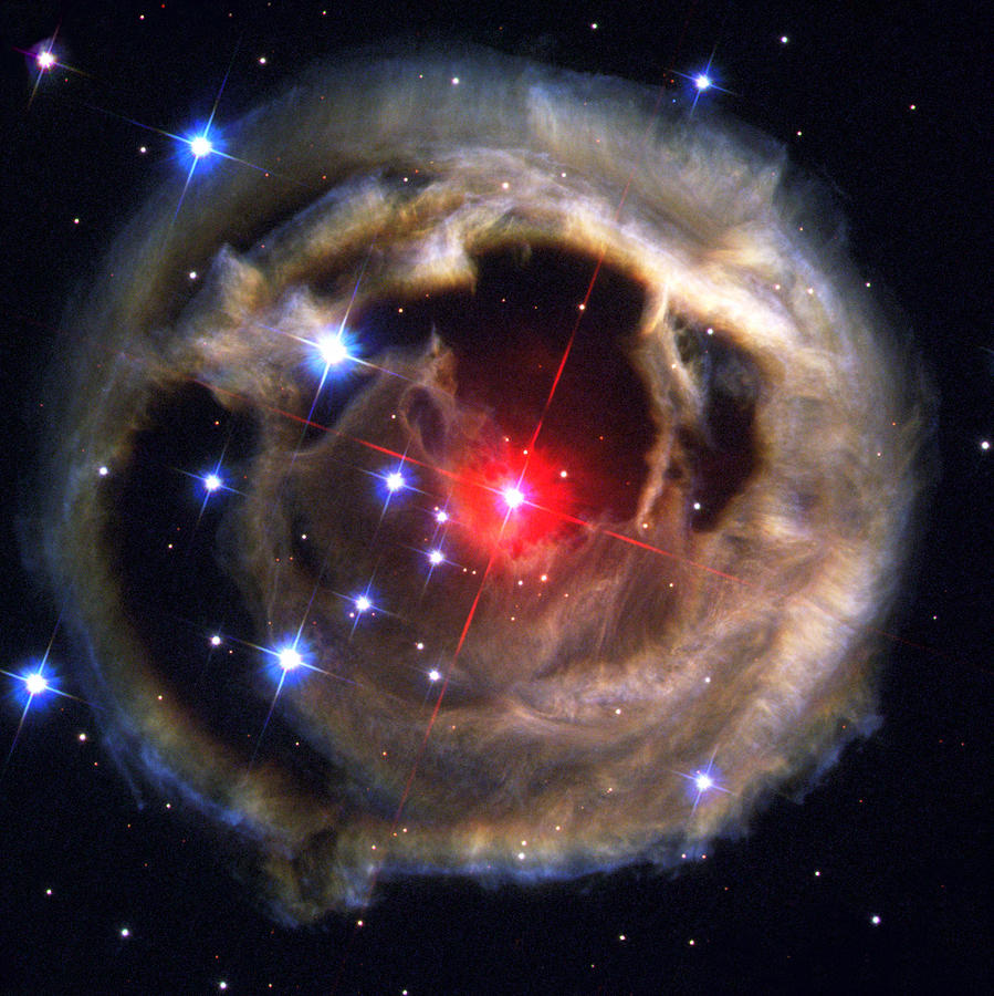 Radiation From A Stellar Burst Photograph by ESA and nASA