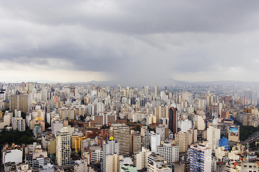 Rain Shower Approaching Downtown Sao Paulo Photograph by Jeremy ...