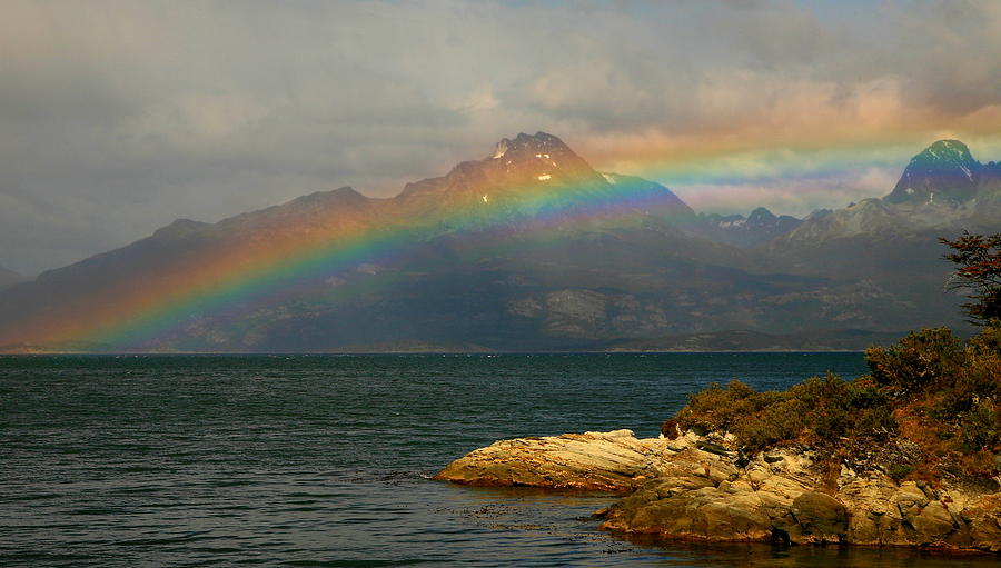 Rainbow at the End of the World #1 Photograph by Bruce J Robinson
