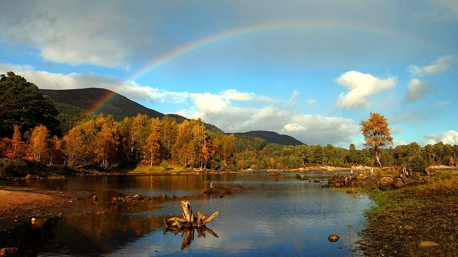 Rainbow over Affric #1 Photograph by Gavin Macrae