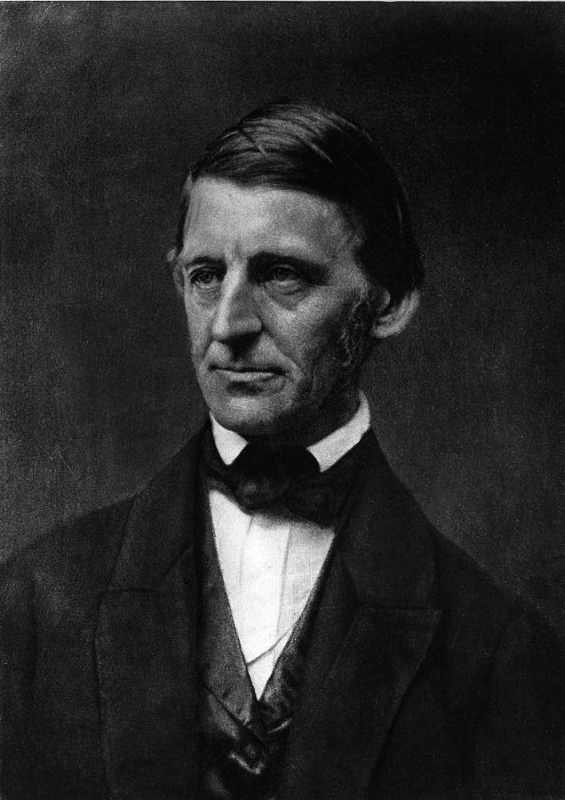 Portrait Photograph - Ralph Waldo Emerson 1803-82 American #1 by Everett