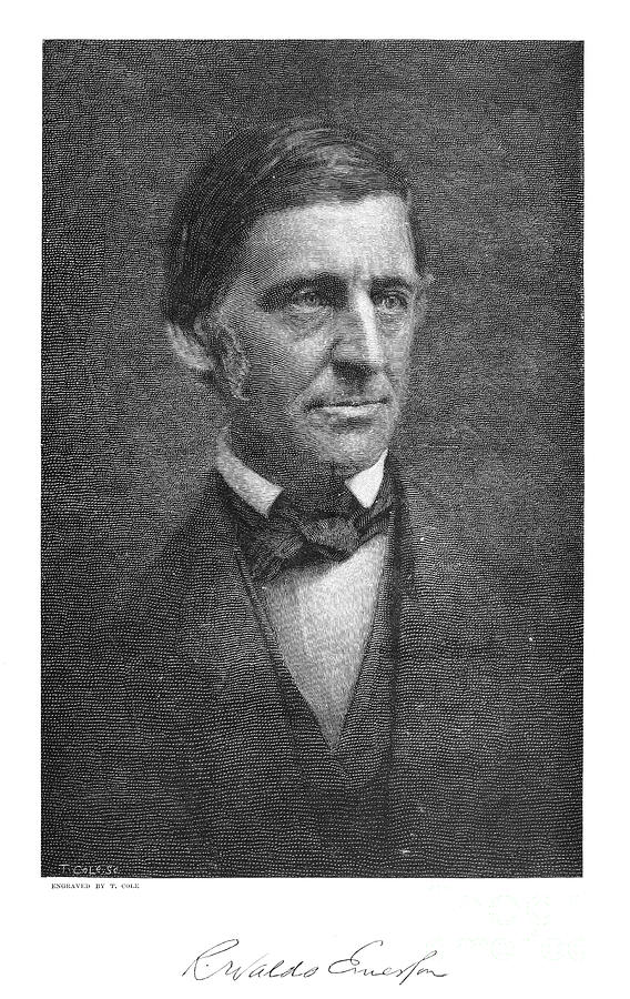 Portrait Photograph - Ralph Waldo Emerson #1 by Granger