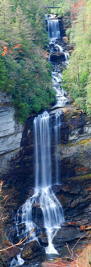 Raven Cliff Falls #1 Photograph by Alan Lenk