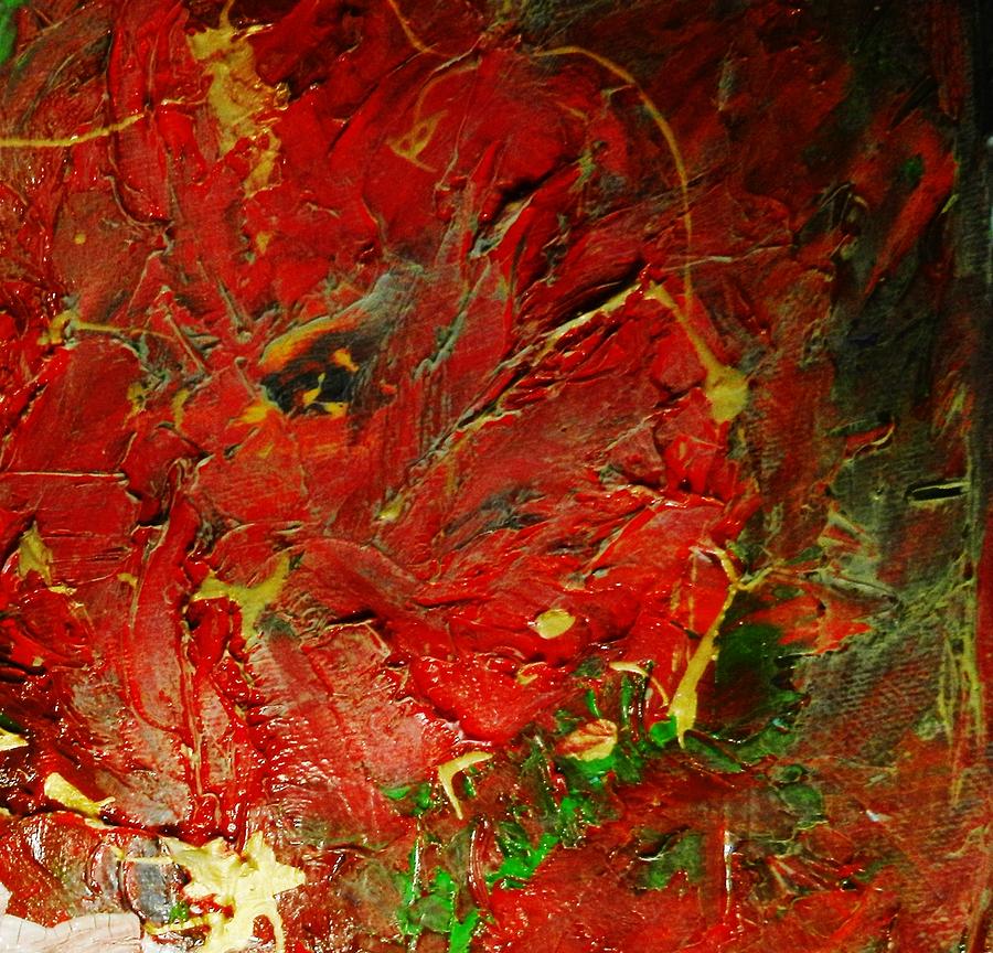 Surrealism Painting - Red Rose #1 by Marina R Vladis