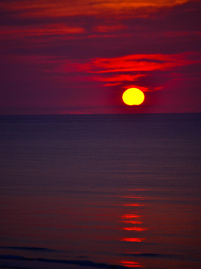 Red Sunset #1 Photograph by Debbie Karnes